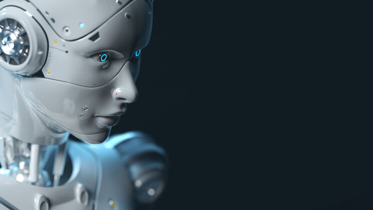 3d渲染科技机器人赛菲机器人三维渲染清洁细菌人