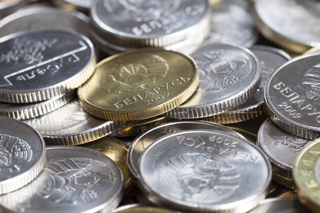投资一堆白俄罗斯各种面值的硬币松散支付成功