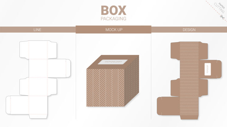 盒子盒包装和模型模切模板模板形状包装