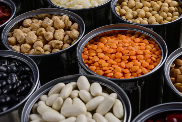 颗粒再利用铝罐储存粮食农业谷类黑豆