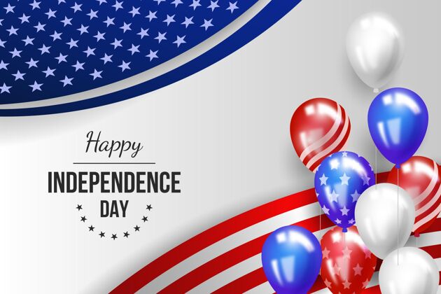 独立日背景真实的七月四日独立日气球背景庆典背景纪念
