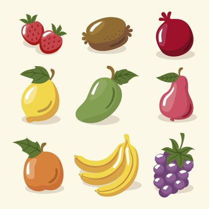 美味手绘水果系列手绘水果健康
