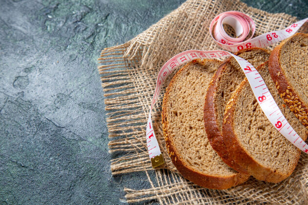 减肥正面图新鲜面包早餐馒头面包