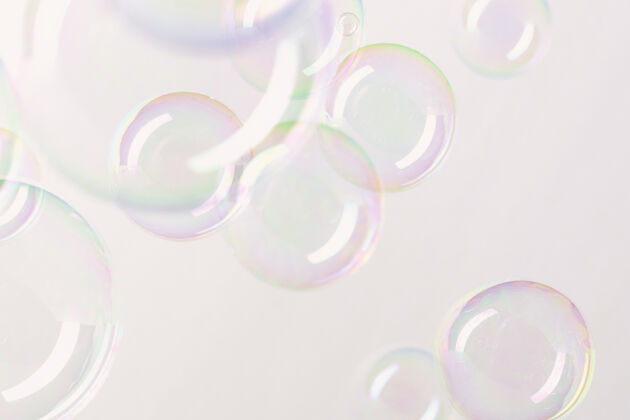 背景肥皂泡球背景圆圈粉彩彩色