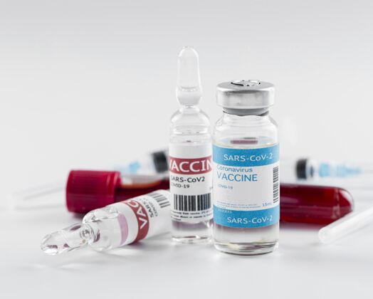 健康预防冠状病毒疫苗瓶医生医学疫苗