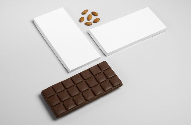 俯视图巧克力包装模型标签模型包装巧克力