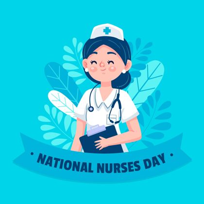 健康专家卡通全国护士节插画护理者全国护士日医疗保健