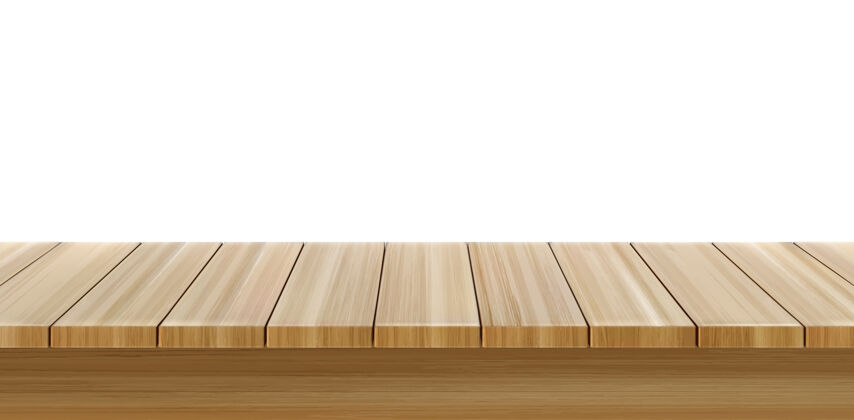 材料木质桌子前景 木质桌面前视图 浅棕色乡村台面木材现实桌子