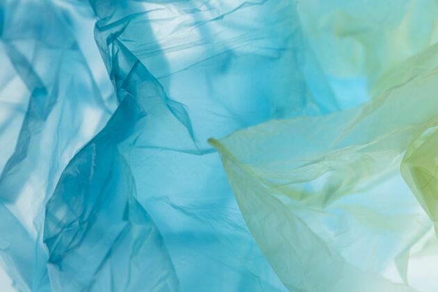 柔软各种不同颜色的塑料袋平放在一起塑料环保背景