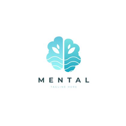 模板梯度心理健康标志模板心理健康品牌标语