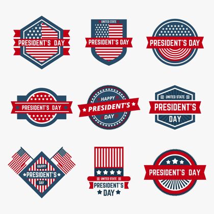 选举总统日标签系列二月标签日