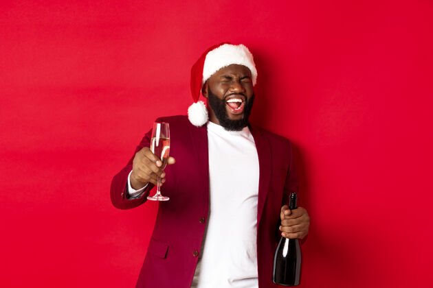 正式圣诞节 派对和假日概念夹克香槟促销