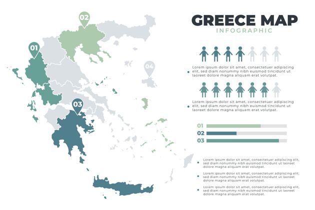 信息手绘希腊地图信息图地图数据选项