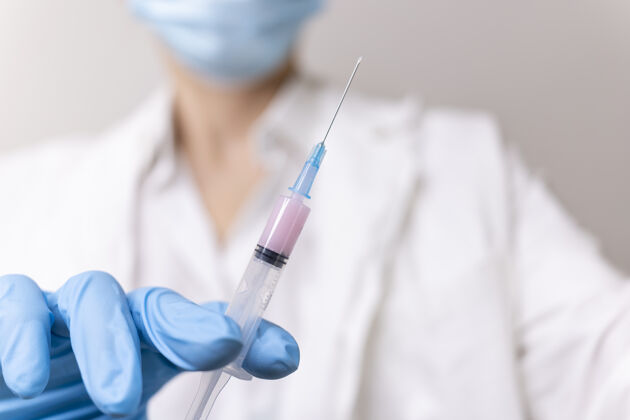 医药接种冠状病毒疫苗一种针对covid-19的疫苗注射预防针头医疗流行病