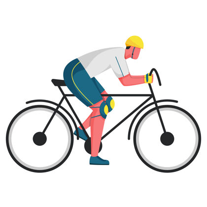 活动骑自行车的男人年轻人骑行生活方式