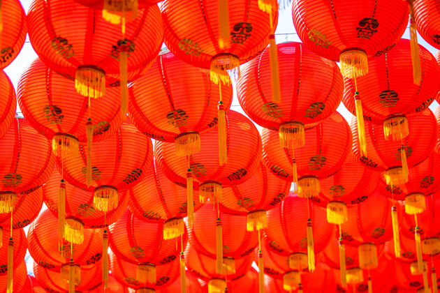 文化中国神社新年的红灯笼装饰中国古代艺术与中国字母表天马来西亚传统