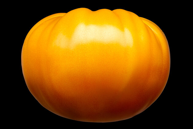 果皮大美味单黄番茄隔离成熟的番茄健康