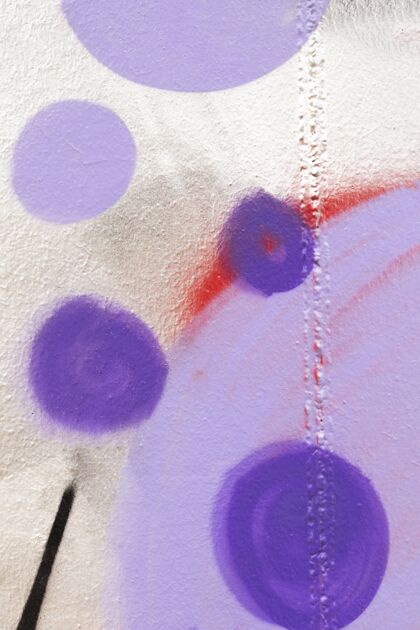 建筑紫色圆圈墙背景建筑纹理特写