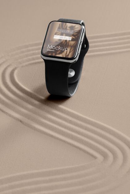 组成沙中的智能手表展示模型安排技术演示