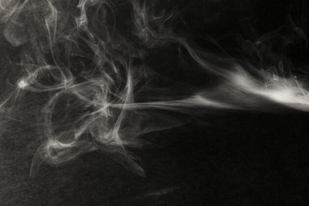 烟雾黑底墙纸上的白烟效果单调浮动灰度