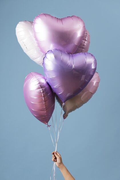 庆祝组成不同的节日气球静物惊喜生日