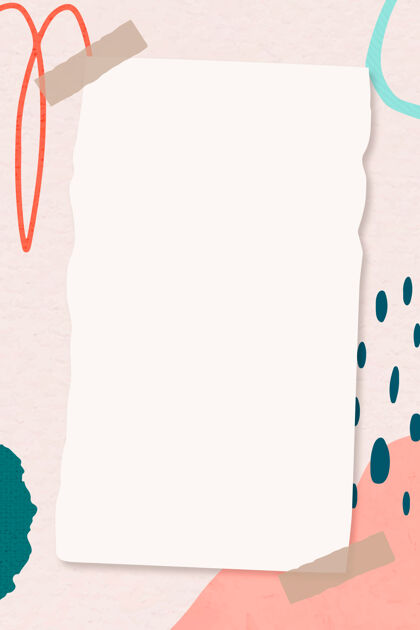 空白粉红色彩色抽象孟菲斯背景纸条线条艺术女性曲线线条