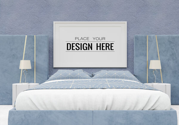 房子海报框架模型室内卧室真实家具3d墙