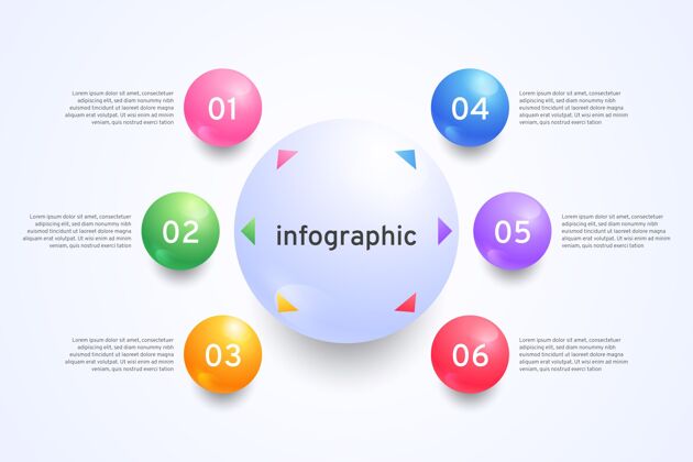 信息图真实的圆形图表信息图分析循环信息图信息
