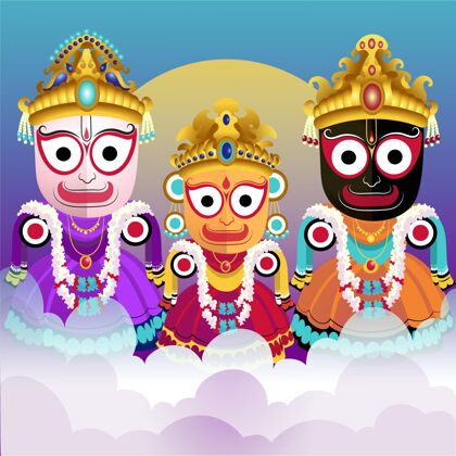 活动详细的rathyatra庆典插图节日7月12日印度