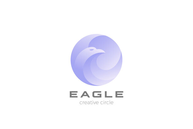 企业鹰标志圈抽象设计鹰鹰标志凤凰鹰自由