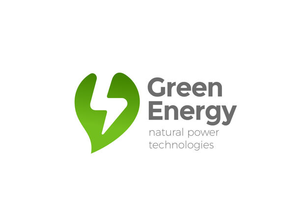 雷电绿色替代能源动力标识雷电闪电负面