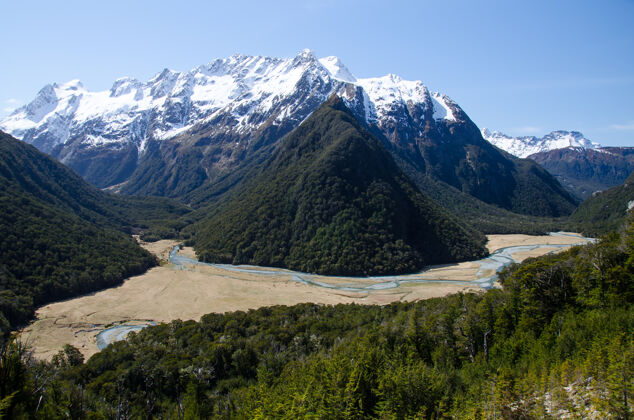 草新西兰金洛克路特本赛道景观风景岩石水