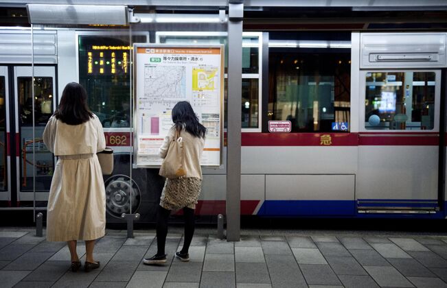 日本日本地铁系统乘客信息显示屏城市交通日本城市