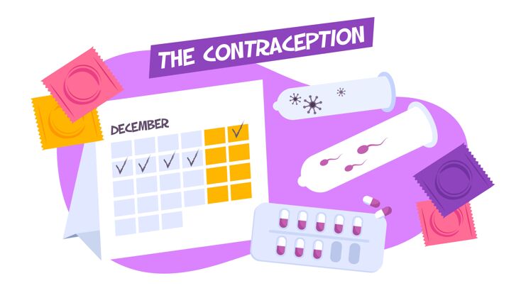 药丸避孕成分有月经历和各种避孕药有安全套药丸避孕套日历精子