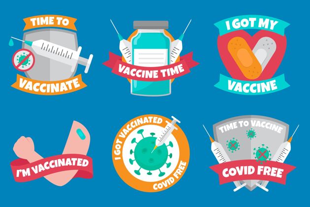 疾病有机平板疫苗接种运动徽章收集大流行病毒包装