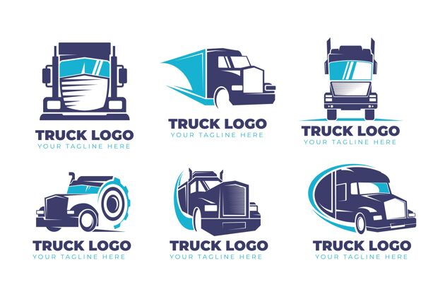 卡车标识一套平面设计卡车标志企业标识企业公司