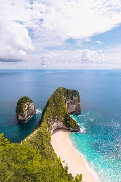 海滩印尼巴厘岛美丽的潘尼达岛墙纸悬崖巴厘岛
