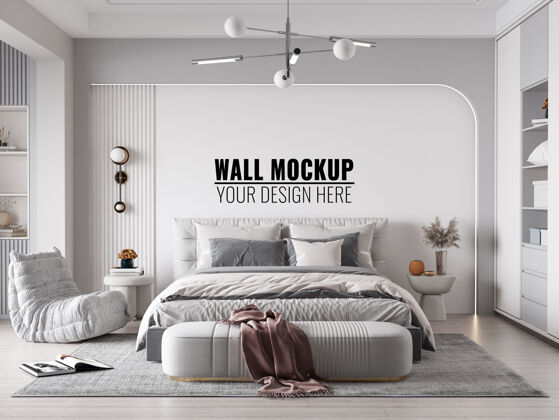 床室内卧室墙壁模型室内地板家具