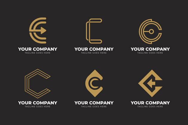 Logo平面设计c标志模板集BusinessCompanyLogoCompany