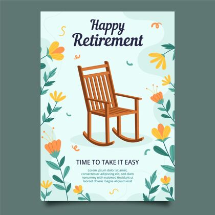 退休平面设计退休贺卡老年人平面设计老年人