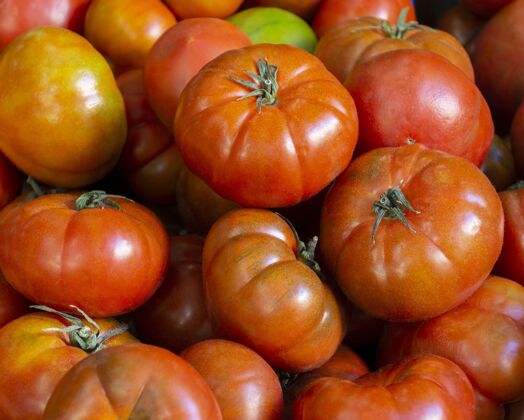 新鲜用新鲜的西红柿美食食物细节