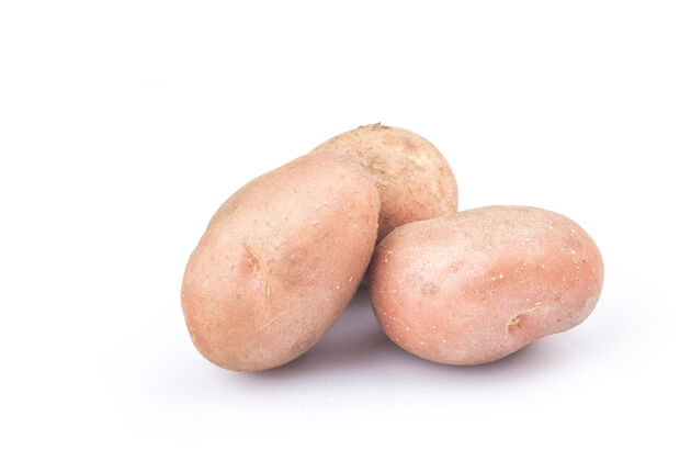 碳水化合物新红薯隔离在白色背景上烹饪有机土豆