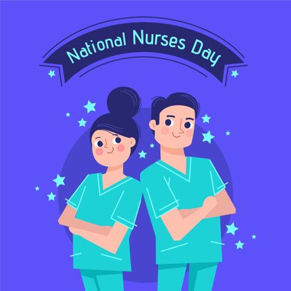 护理者平面全国护士节插画5月12日国际护士日全国护士日