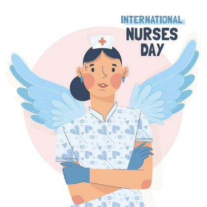 医疗保健平面全国护士节插画健康专家护士护理者