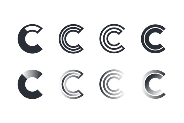 Corporate平面设计c标志模板集合CLogoBrandCompany