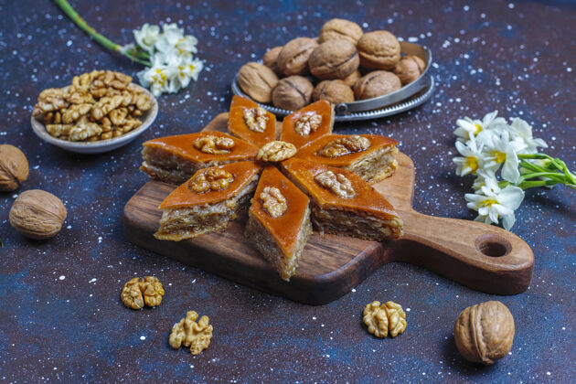 食物阿塞拜疆传统节日novruzsweetspakhlavas传统有机东方