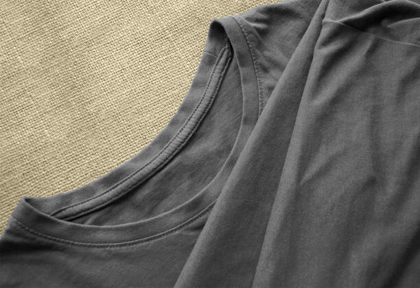 营销面料表面的灰色t恤模型衬衫现代