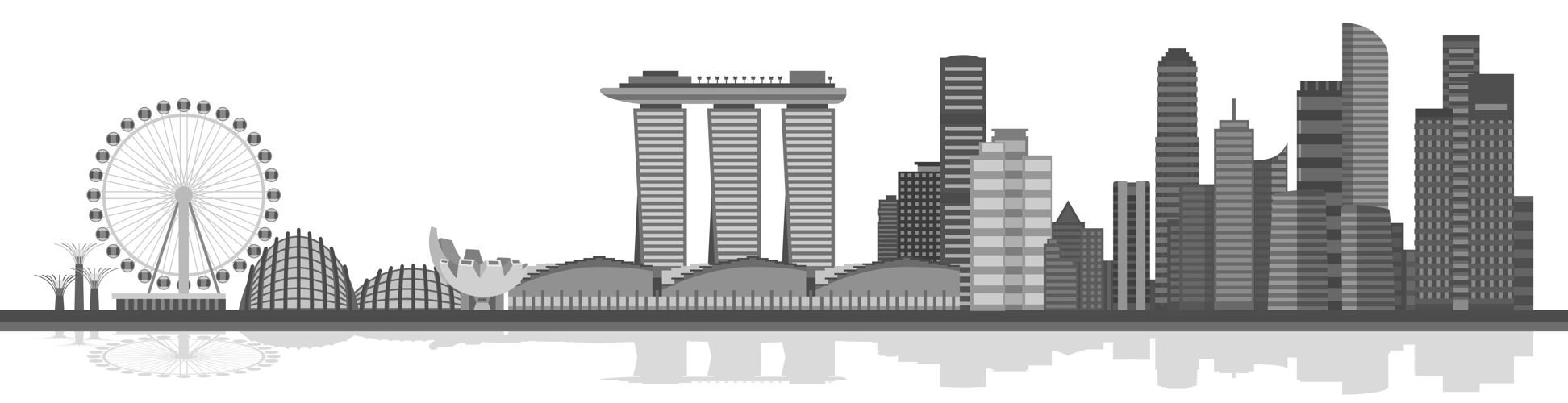 摩天大楼新加坡城市天际线城市建筑景观