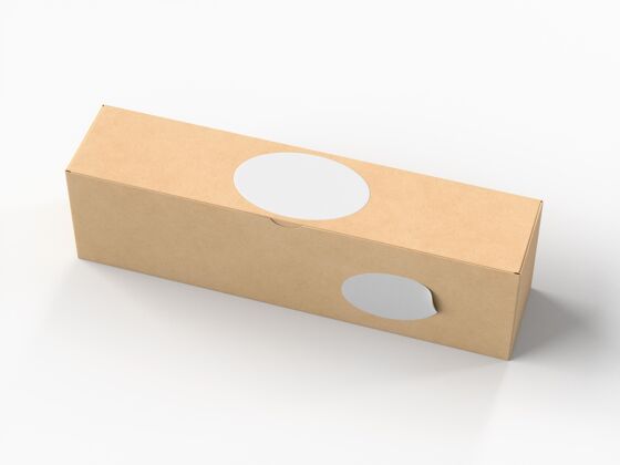 包装纸板箱与贴纸模型标签盒子盒子模型