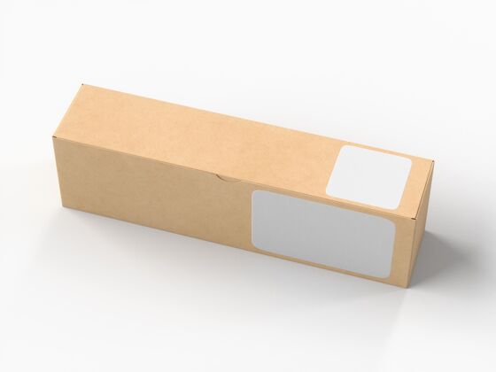纸板盒纸板箱与贴纸模型模型标签盒子